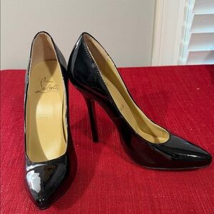 Christian Louboutin Black Patent Leather Heels